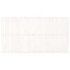 vidaXL Veggmontert sengegavl hvit 204x3x110 cm heltre furu