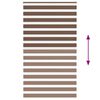 vidaXL Sebragardin brun 125x200 cm stoff bredde 120,9 cm polyester