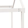 vidaXL Køyeseng med stige og tak hvit 90x190 cm heltre furu