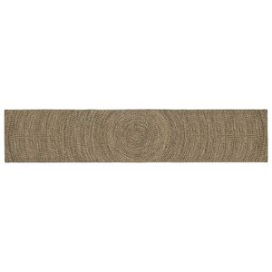 vidaXL Omr&aring;detepper Naturlig og svart 80 x 400 cm Jute