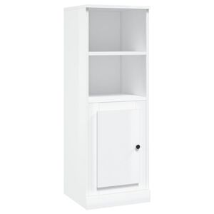 vidaXL Highboard h&oslash;yglans hvit 36x35,5x103,5 cm konstruert tre