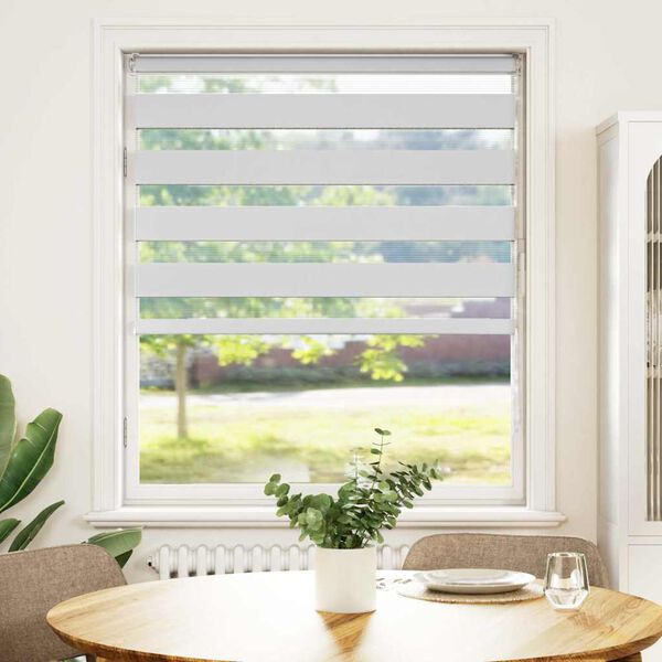 vidaXL Sebragardin hvit 110x100 cm stoff bredde 105,9 cm polyester