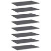vidaXL Hylleplater 8 stk h&oslash;yglans gr&aring; 80x50x1,5 cm konstruert tre