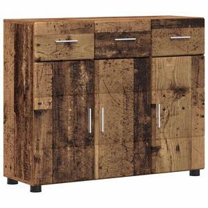 vidaXL Serviesskap med hylle FLORIN Gammelt tre 88,5 x 30,5 x 73 cm