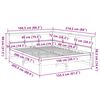 vidaXL Seng med bokhylle uten madrass 150x200 cm heltre furu