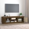 vidaXL TV-benk honningbrun 140x35x40 cm heltre furu