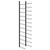 vidaXL Veggmontert vinstativ for 36 flasker svart jern