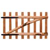 vidaXL Enkel gjerdeport impregnert hasseltre 100x60 cm