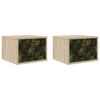 vidaXL Vegghengt nattbord ELBURG 2 stk. Sonoma eik 36 x 33 x 25 cm
