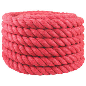 vidaXL Jute tau 40 mm R&oslash;d 100% Tossa jute