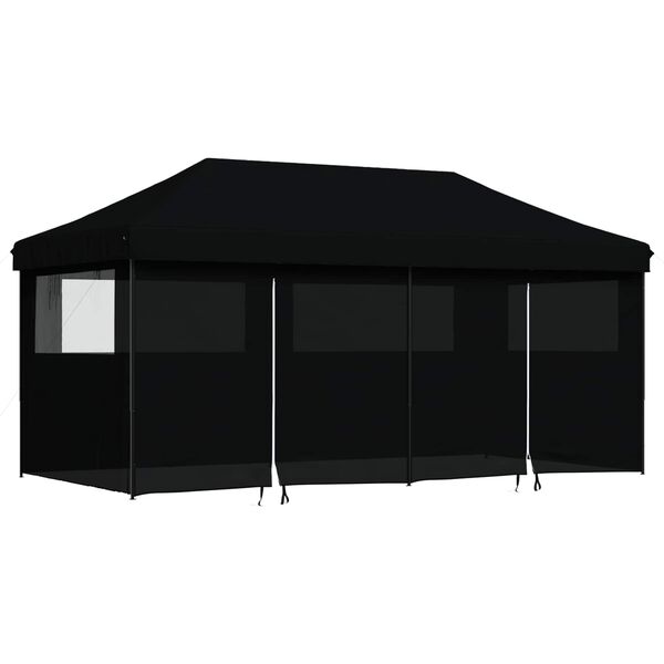 vidaXL Partytelt Svart 292 x 580 x 315 cm Oxford Stoff