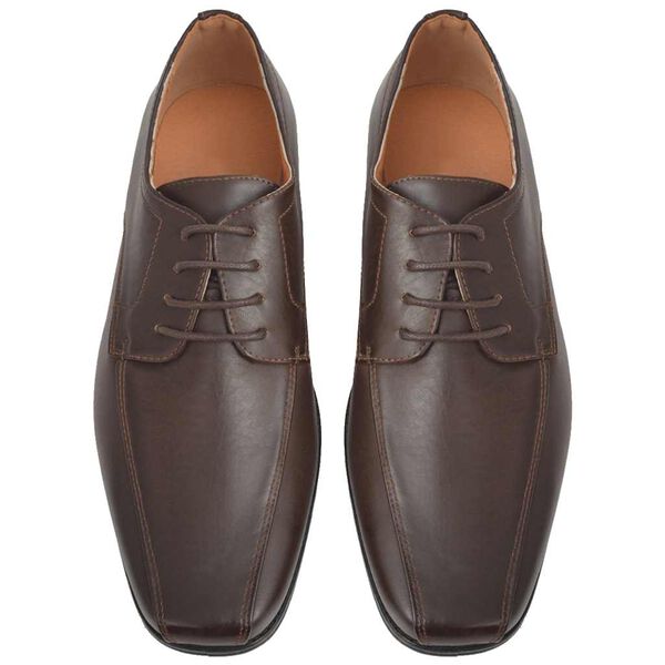 vidaXL Menns forretningssko med sn&oslash;ring brun st&oslash;rrelse 40 kunstl&aelig;r
