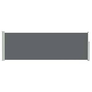 vidaXL Utklappbart side markise Antrasitt 500 x 100 cm Polyester