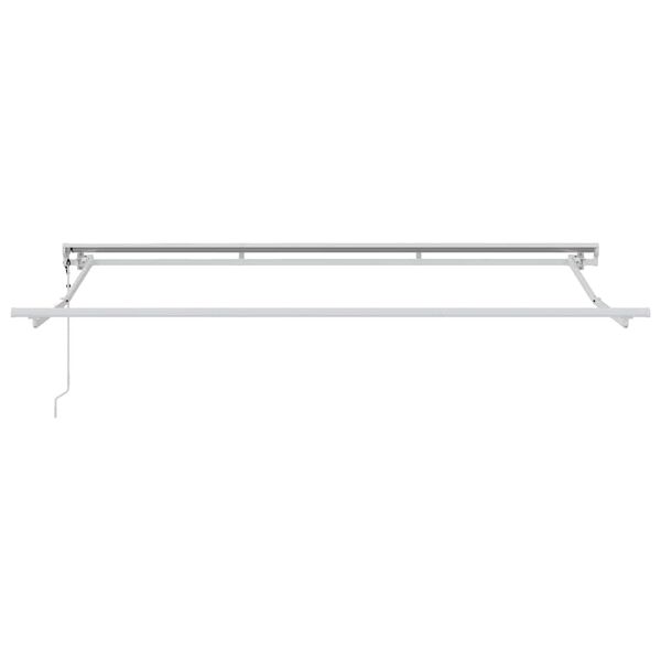 vidaXL Markiseramme Hvit 3,5 x 2 m Pulverlakkert st&aring;l