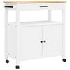 vidaXL Kj&oslash;kkenvogn MONZA 84x40x88,5 cm heltre furu