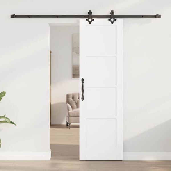 vidaXL Skyved&oslash;r ORKDAL Hvit 61 x 198,5 cm Massiv furu