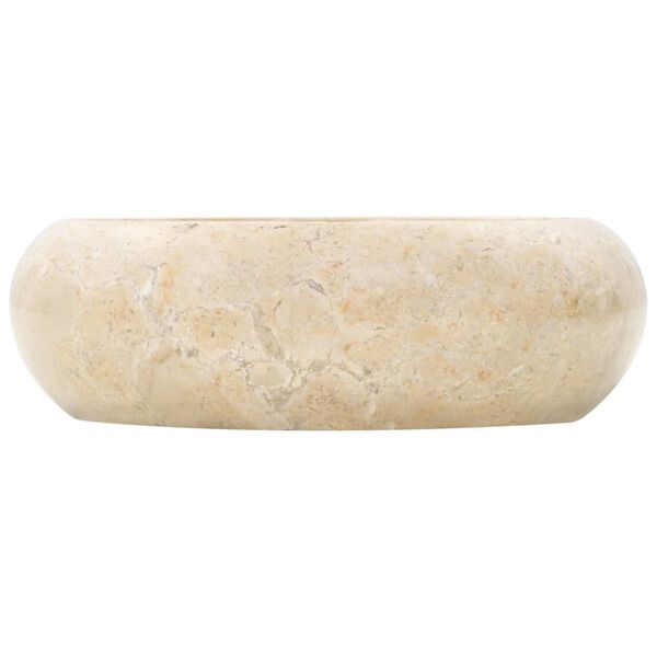 vidaXL Vask 40x12 cm marmor krem