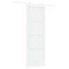 vidaXL Skyved&oslash;r Hvit 83 x 232 cm Heltre furu