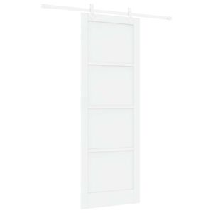 vidaXL Skyved&oslash;r Hvit 83 x 232 cm Heltre furu