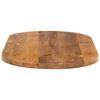 vidaXL Bordplate 140x60x2,5 cm oval heltre mango