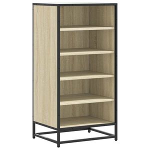 vidaXL Skohylle sonoma eik 48x38x97,5 cm konstruert tre