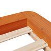 vidaXL Sengeramme uten madrass voksbrun 90x190 cm heltre furu