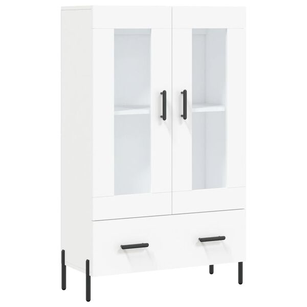 vidaXL Highboard hvit 69,5x31x115 cm konstruert tre