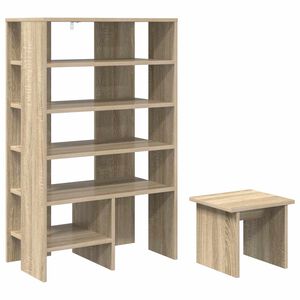 vidaXL Sko Skap 2 stk. 62 x 35 x 100 cm Konstruert tre Sonoma eik