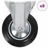 vidaXL Faste hjul 8 stk 160 mm