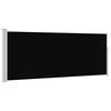 vidaXL Uttrekkbar sidemarkise 120 x 300 cm svart