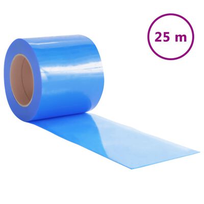vidaXL Dørgardin blå 200 mm x 1,6 mm 25 m PVC