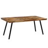 vidaXL Spisebord gjenvunnet teak og st&aring;l 180x90x76 cm