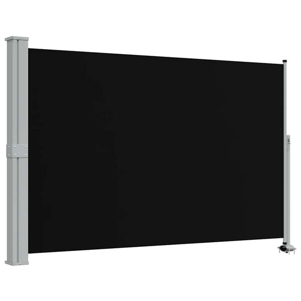 vidaXL Uttrekkbar sidemarkise 160 x 300 cm svart