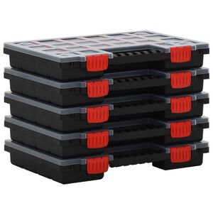 vidaXL Sorteringsbokser 5 stk 34,5x25x5 cm polypropylen