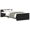 vidaXL Sengeramme svart 90x190 cm konstruert tre