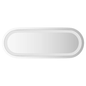 vidaXL LED Badevindu med speil Gjennomsiktig 40 x 15 cm herdet glass