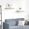 vidaXL Flytende vegghyller 2 stk eik 50x23x3,8 cm MDF