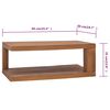 vidaXL Salongbord 90x50x35 cm heltre teak