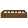 vidaXL Hundeseng honningbrun 51,5x44x9 cm heltre furu