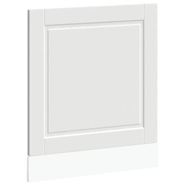 vidaXL Oppvaskmaskin panel Porto hvit 60x1,5x57 cm konstruert tre