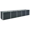 vidaXL H&oslash;ybed galvanisert st&aring;l 400x80x45 cm antrasitt