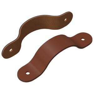 vidaXL Skaph&aring;ndtak 2 pcs Brun 140 x 25 x 2,3 mm PU