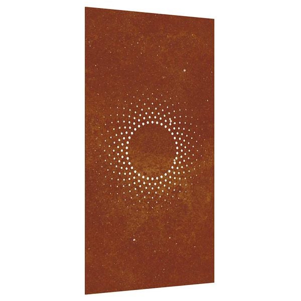 vidaXL Veggdekorasjon til hage 105x55 cm cortenst&aring;l soldesign