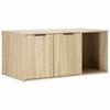 vidaXL Katt bur m&oslash;bel Sonoma eik 100 x 49 x 45 cm Konstruert tre