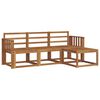 vidaXL Utend&oslash;rs sofa-sett 4 pcs Naturlig