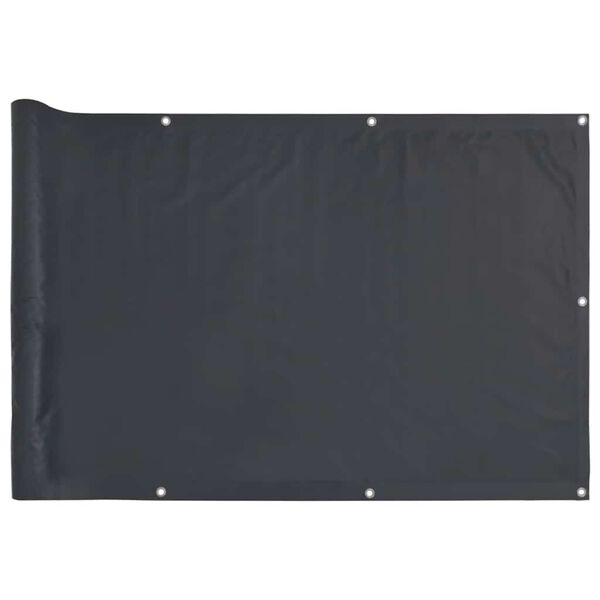 vidaXL Balkongskjerm antrasitt 400x75 cm PVC