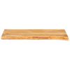 vidaXL Bordplate naturlig kant 90x30x3,8 cm heltre mango