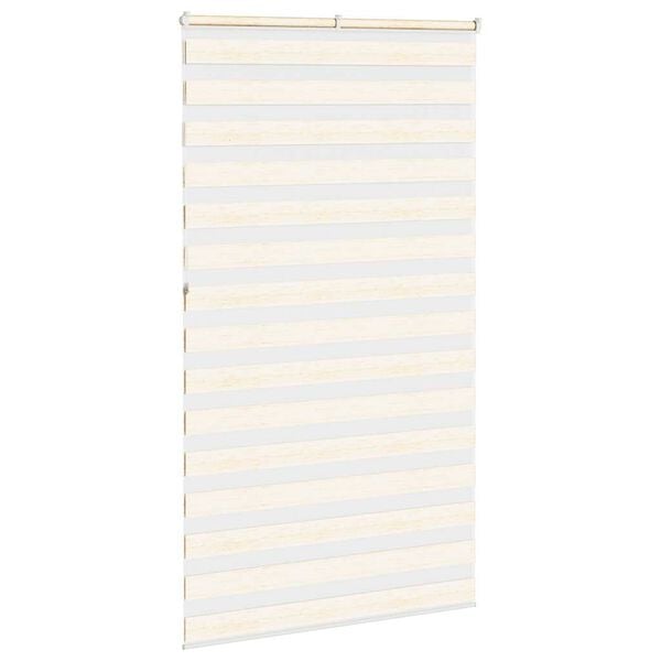 vidaXL Sebragardin marmor beige stoff bredde 130,9 cm polyester