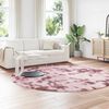 vidaXL Flossteppe med lang luv NAVARRA st&oslash;vet rosa 240x240cm polyester
