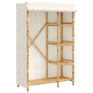 vidaXL Garderobe 110x45x170 cm bambus